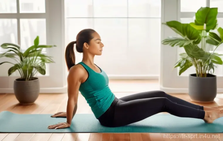 피트니스 롤러 종류 비교 - **Prompt 1: Calm Recovery with a Smooth Foam Roller**
    "A serene and fit woman in her late 30s, w...