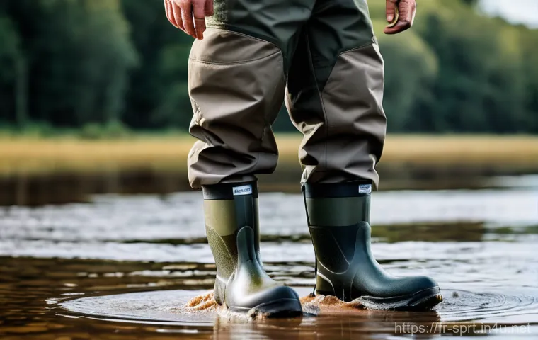 낚시용 장화 내구성 비교 - A female angler gracefully walking along a shallow, sun-dappled river in summer, wearing lightweight... 낚시용 장화 내구성 비교 - A female angler gracefully walking along a shallow, sun-dappled river in summer, wearing lightweight...
