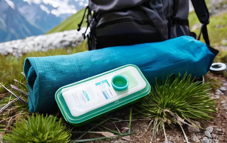 캠핑용 비상약 상비리스트 - **Prompt 1: First Aid Kit Preparation in the French Alps**
A high-resolution, vibrant image of a...