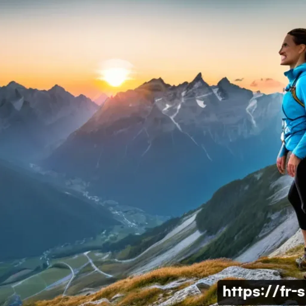 등산용 가방 브랜드 비교 - **Prompt for Comfort and Ergonomics in the French Alps:**
    "A fit female hiker, mid-20s, with a r...